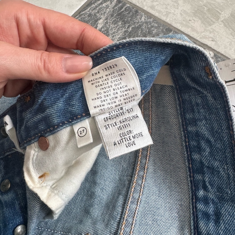 GRLFRND Karolina Distressed Denim Jean - Size 27 - EUC - Light Wash - Picture 8 of 10